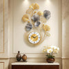 Large Metal Wall Clock (Gold & Silver)