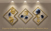 Ginkgo Leaf Wall Art (Gold & Blue)